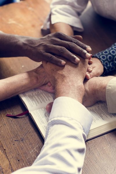 Group of christianity people praying hope together Group of christianity people praying hope together